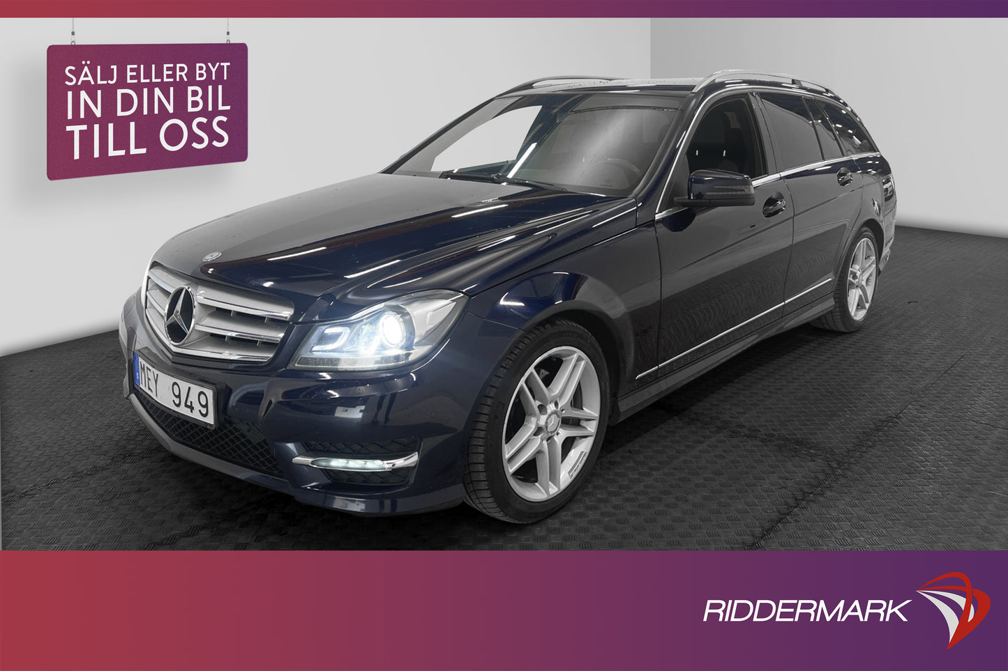 Mercedes-Benz C 220 AMG Navi Drag Pdc Nyserv Nybes 170hk