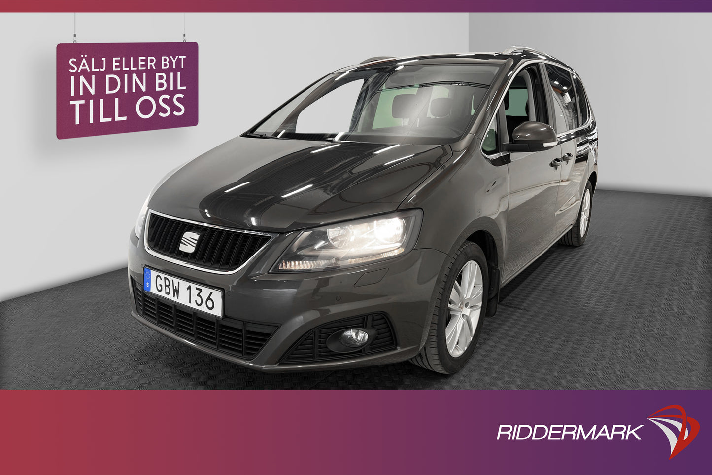 SEAT Alhambra TDI Kamera Värmare Drag Keyless Navi 7-Sits