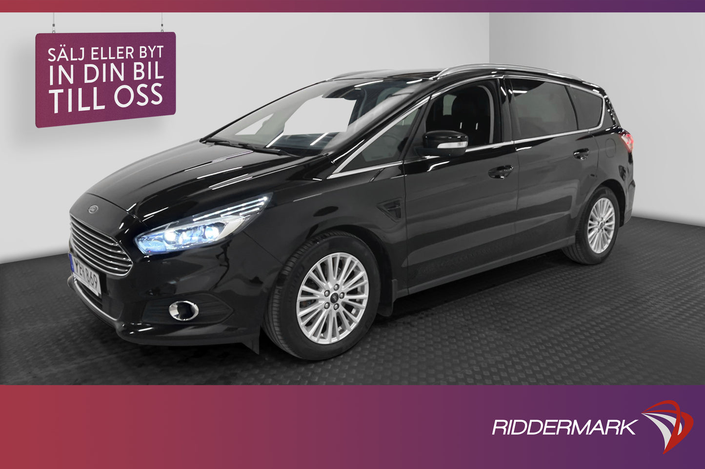 Ford S-Max 2.0 TDCi AWD 180hk 7-sits GPS Drag Adaptiv Nyserv