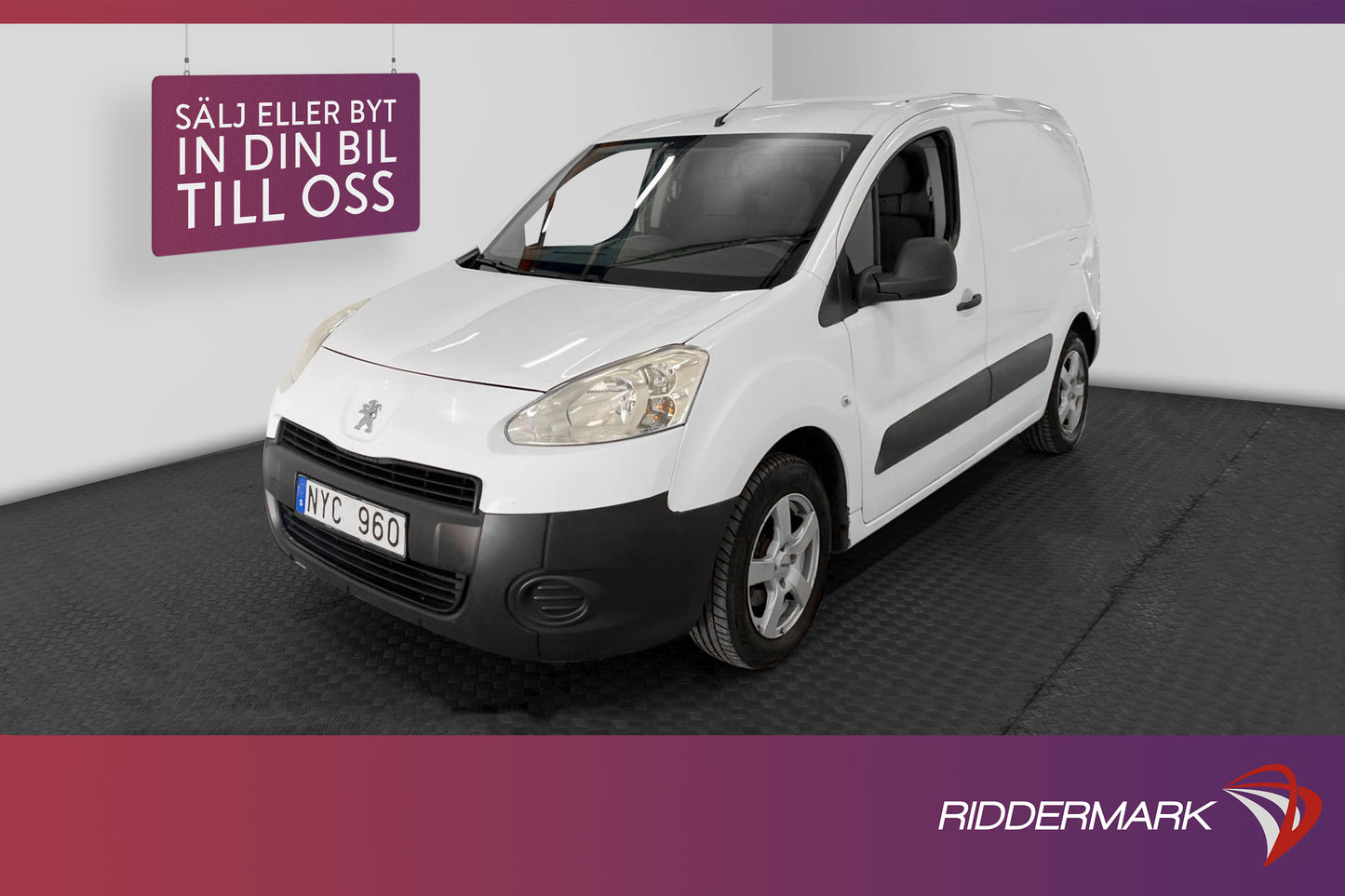 Peugeot Partner 1.6HDi Automat 92hk PDC 3-Sits 0.45L/Mil