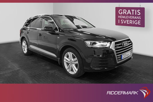 Audi Q7 TDI Quattro 218hk S-Line Värmare BOSE Drag Välservad