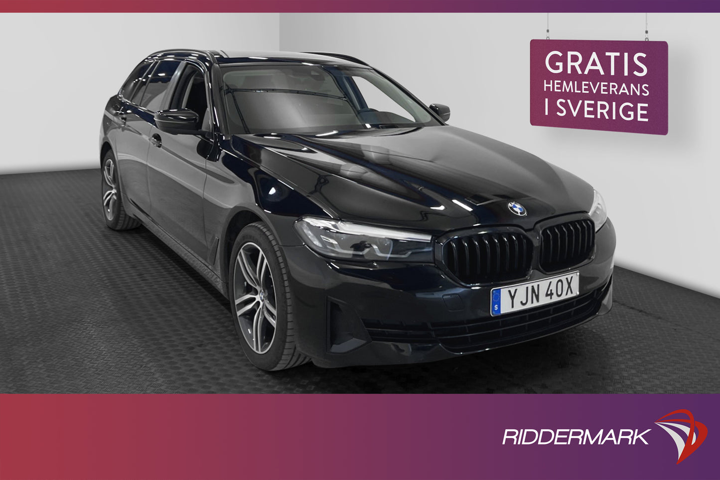 BMW 520d xDrive Touring 190hk D-Värm Navi Skinn Kamera Drag