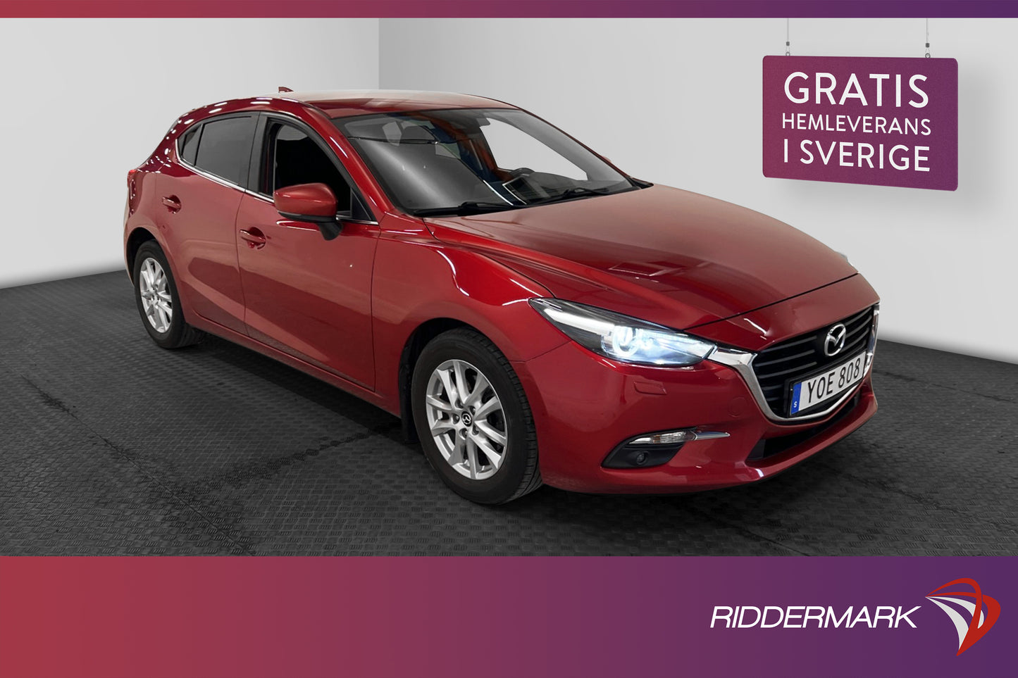 Mazda 3 Sport 2.0 Skyactiv 120hk Nyservad P-sensorer Navi