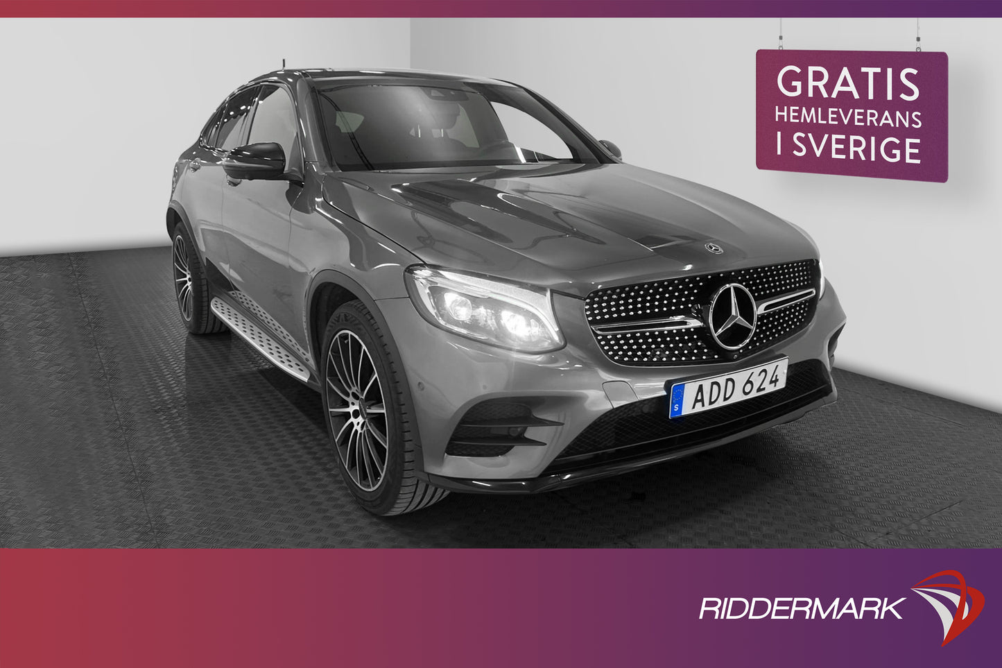 Mercedes-Benz GLC 220 d Coupé 4M 170hk AMG Burm 360° Drag