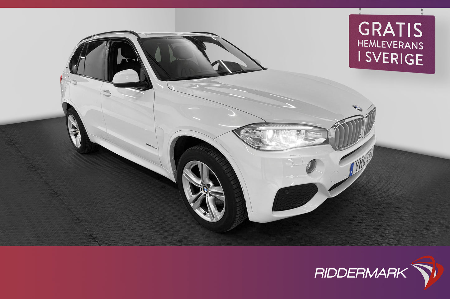 BMW X5 xDrive40e M Sport Kamera H/K Drag Skinn Navigation