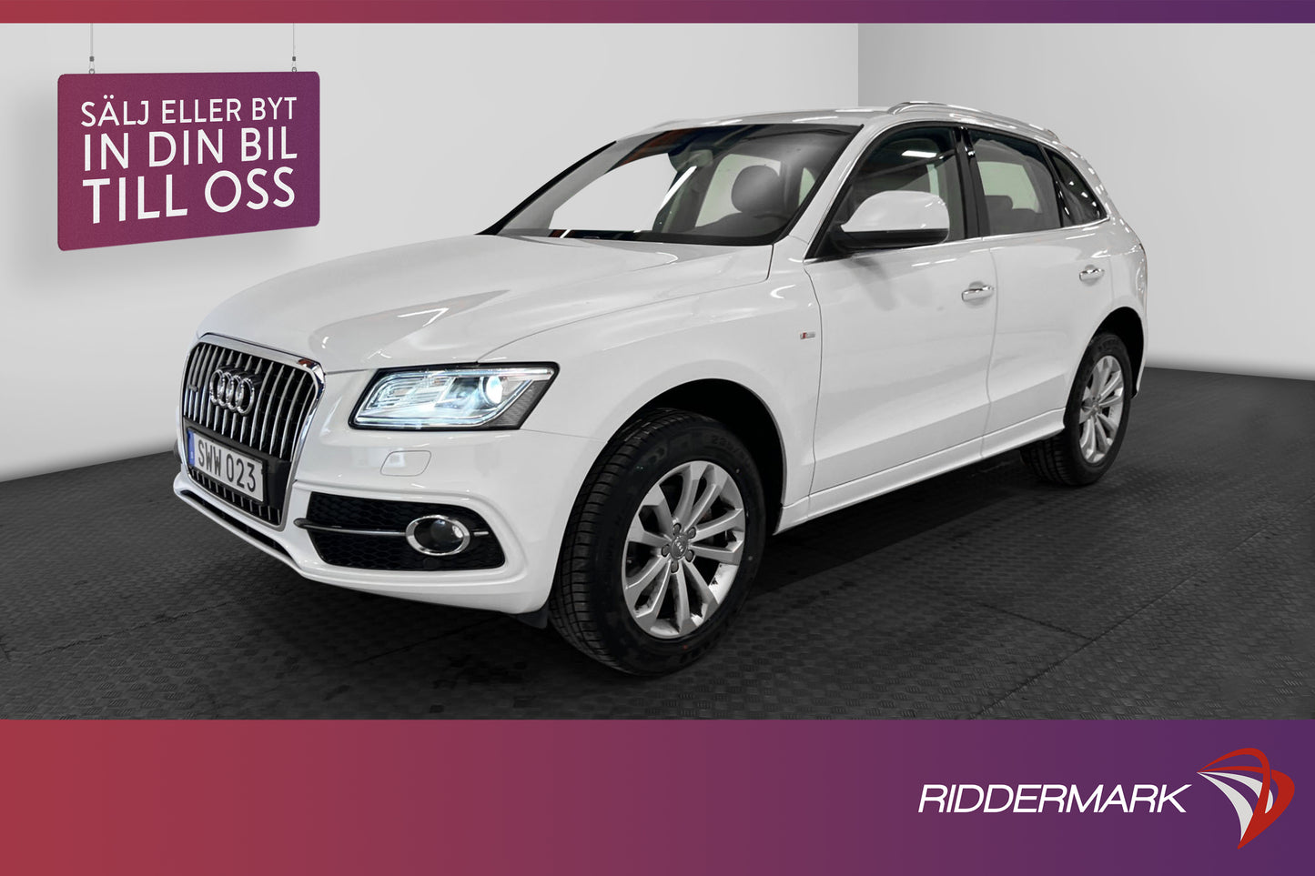 Audi Q5 TDI Quattro 190hk S-Line Pano Skinn Drag 0,57l/mil