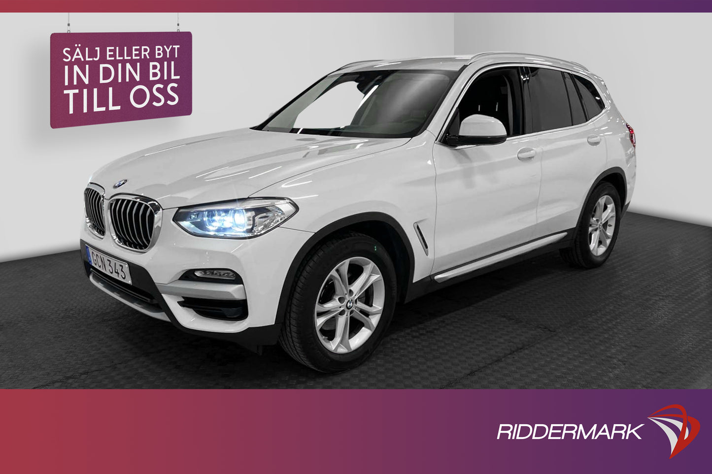 BMW X3 xDrive20i Steptronic 184hk B-Värmare Navigation Drag