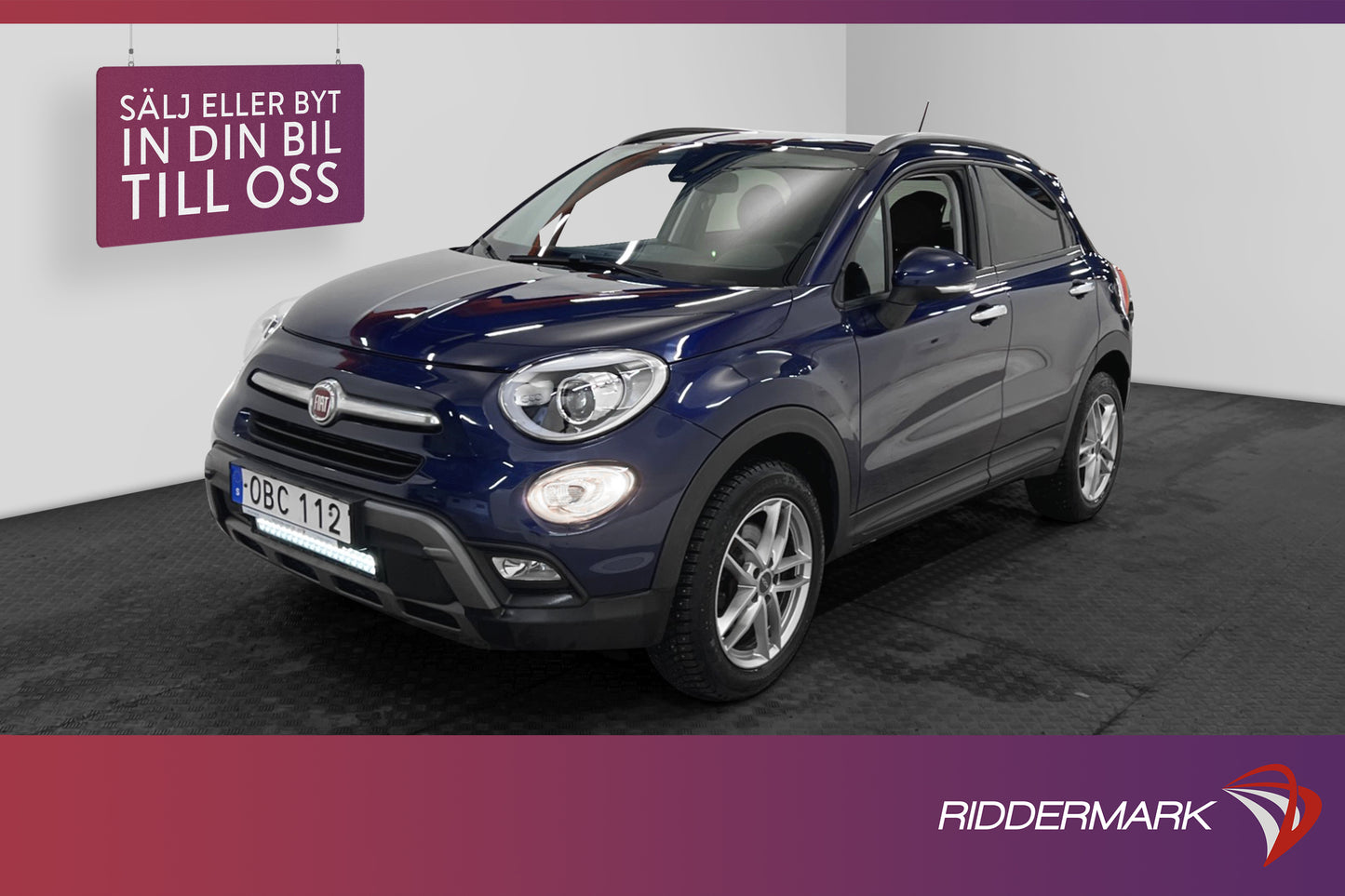 Fiat 500X 2.0 Multijet 4x4 140hk Kamera Drag Skinn Välservad