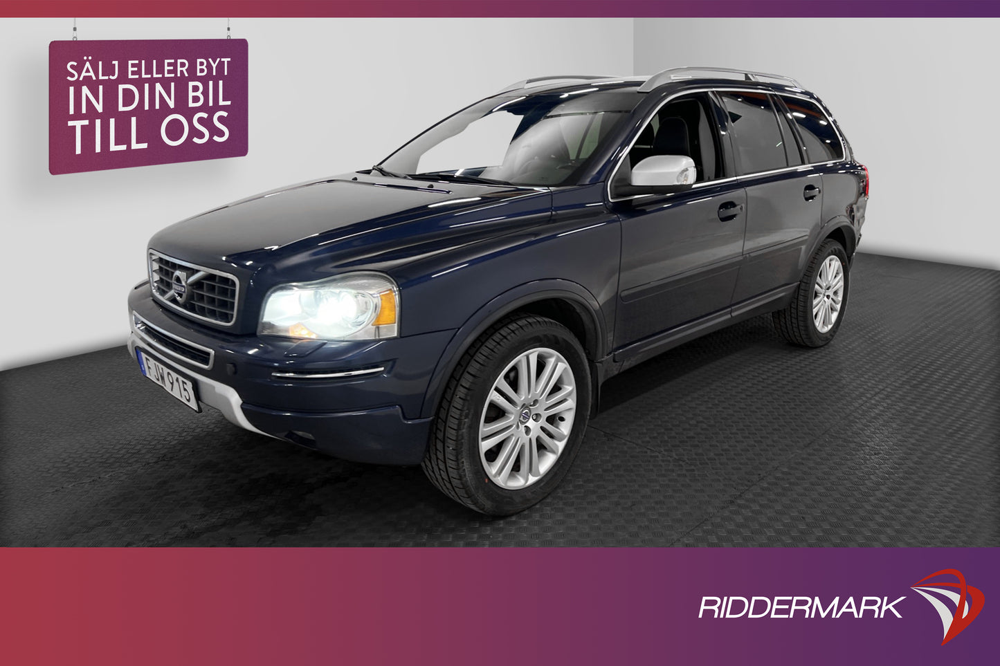 Volvo XC90 D5 AWD 200hk Summum 7-sits Värmare Drag Välservad