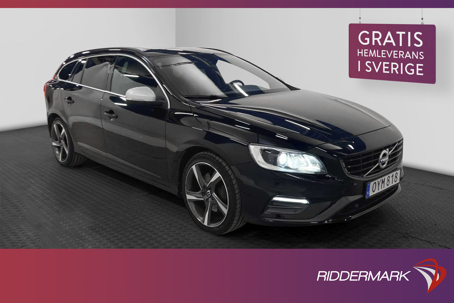 Volvo V60 D4 AWD 190hk R-Design Skinn Navi T-lucka VOC Drag