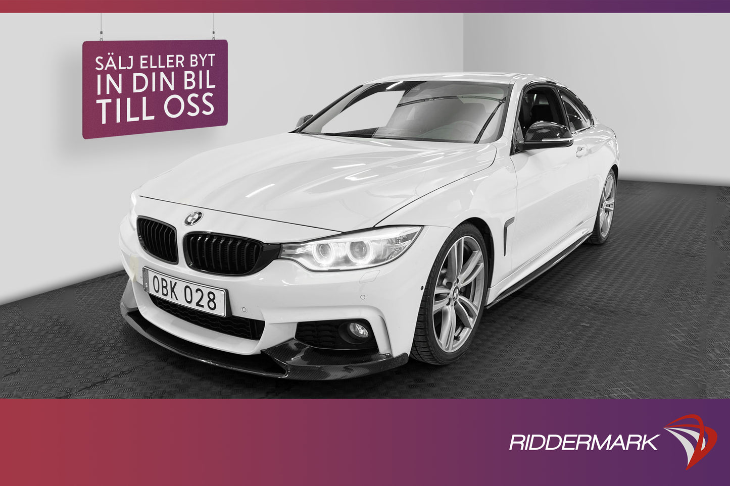 BMW 435i xDrive 306hk M Sport 360° H&K Navi Taklucka