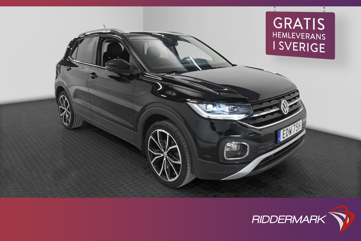 Volkswagen T-Cross 1.0 TSI DSG 115hk GT BLIS DRAG BLACK