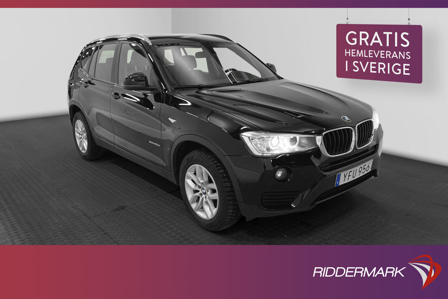 BMW X3 xDrive20d 190hk Navi B-kamera Skinn