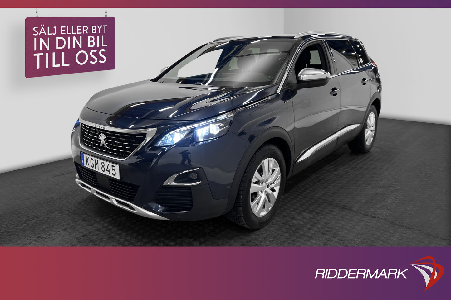 Peugeot 5008 180hk GT 7-Sits Focal Kamera Navi CarPlay Drag