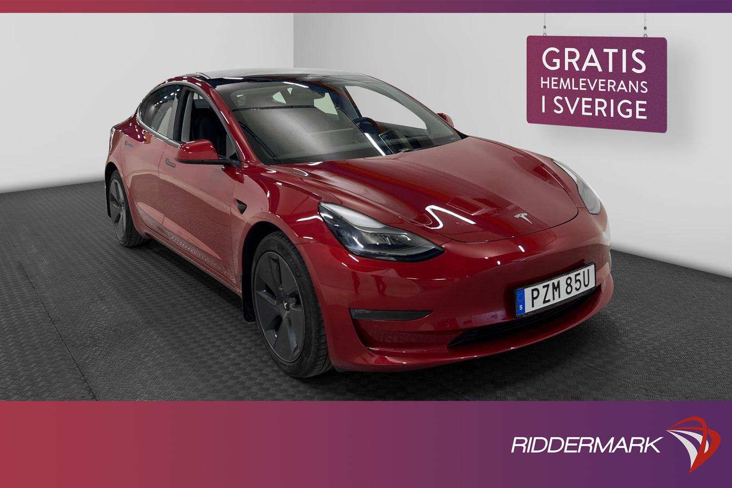 Tesla Model 3 Long Range AWD 440hk Svensksåld Autopilot