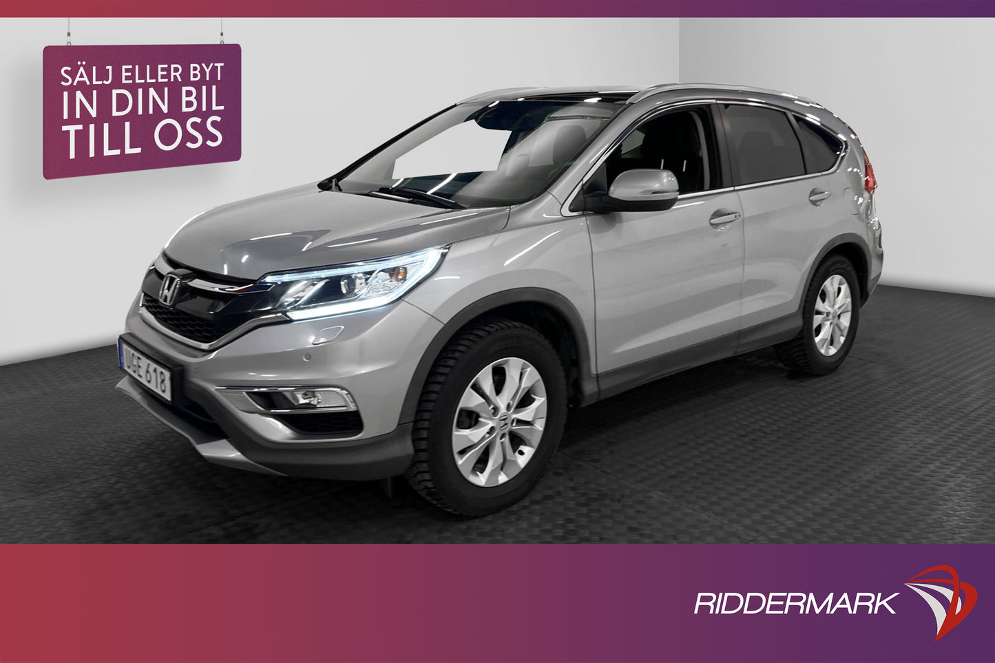 Honda CR-V i-DTEC 4WD 160hk Executive Pano Kamera Skinn Drag