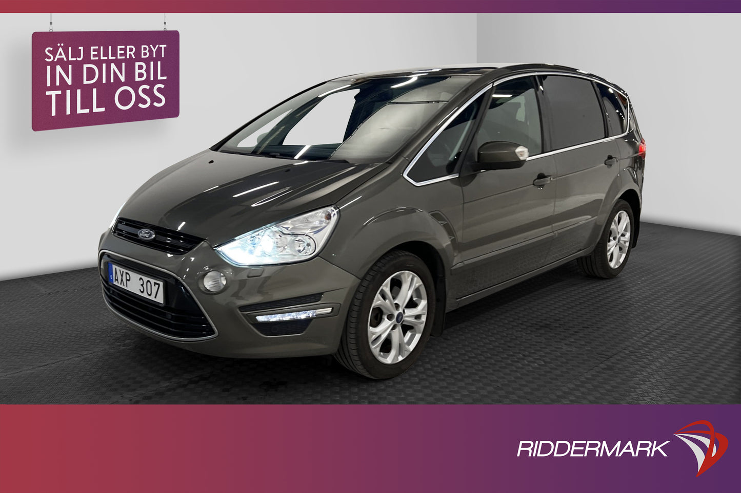 Ford S-Max 2.0 TDCi  7-Sits D-värme Pano Keyless Skinn Drag