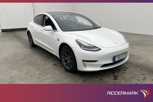 Tesla Model 3 Long Range AWD 440hk Svensksåld AP Drag