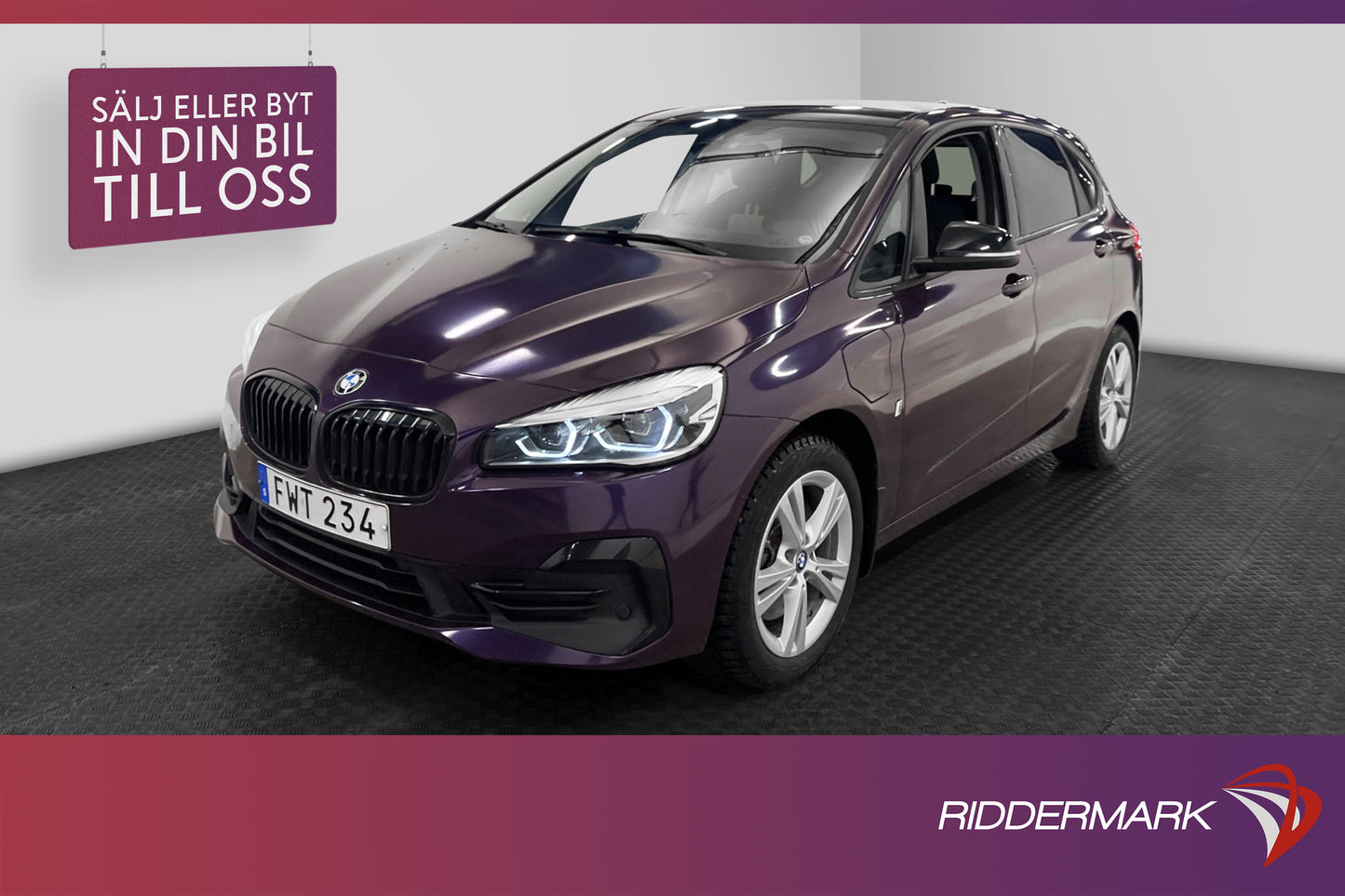 BMW 225xe Active Tourer 224hk Sport line HUD Navi Kamera