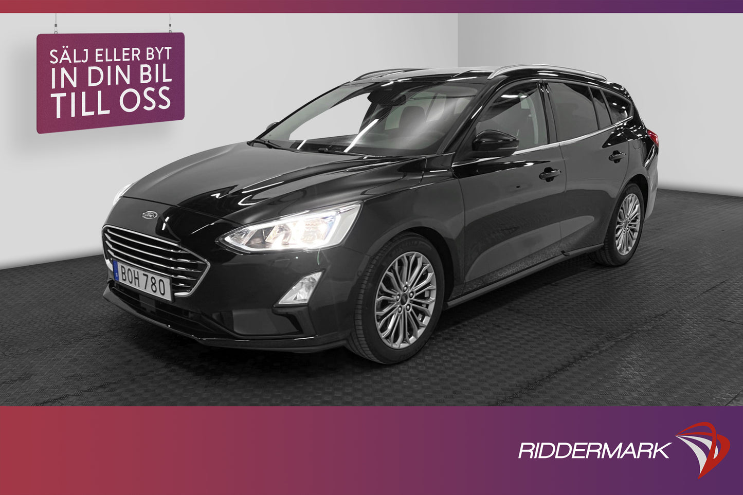 Ford Focus 1.2 EcoBoost 125hk Titanium B-Kamera 0,48l/mil