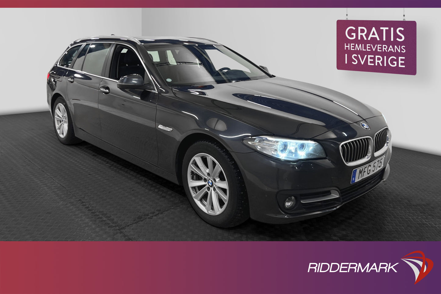 BMW 520d xDrive 190hk Värmare H/K Pano Skinn P-sensor Drag