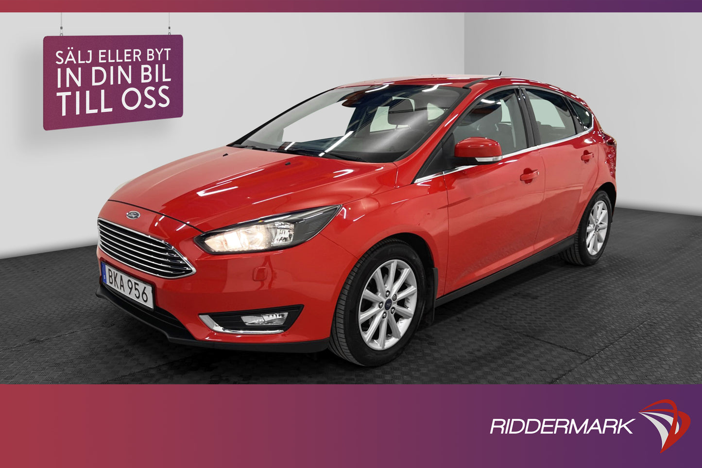 Ford Focus 1.0 EcoBoost 125hk Sensorer Dragkrok Välservad