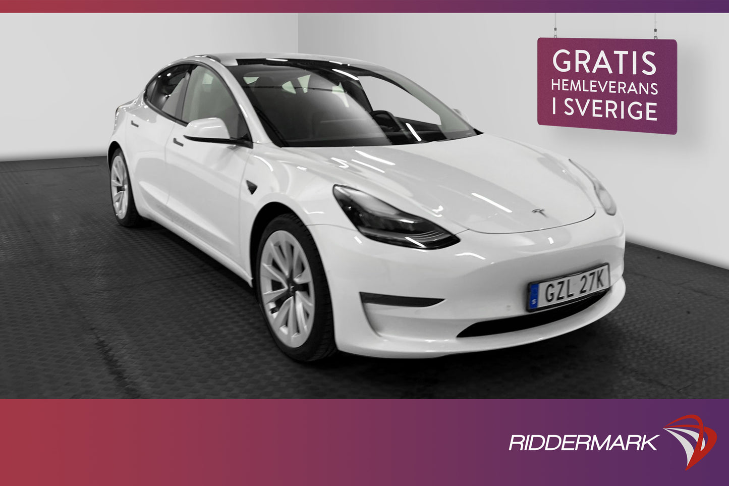 Tesla Model 3 Long Range AWD 440hk Svensksåld Dragkrok