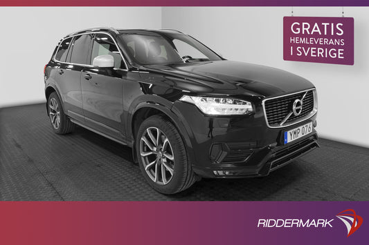 Volvo XC90 D5 AWD 235hk R-Design 7-Sits D-Värm Pano 360° HuD