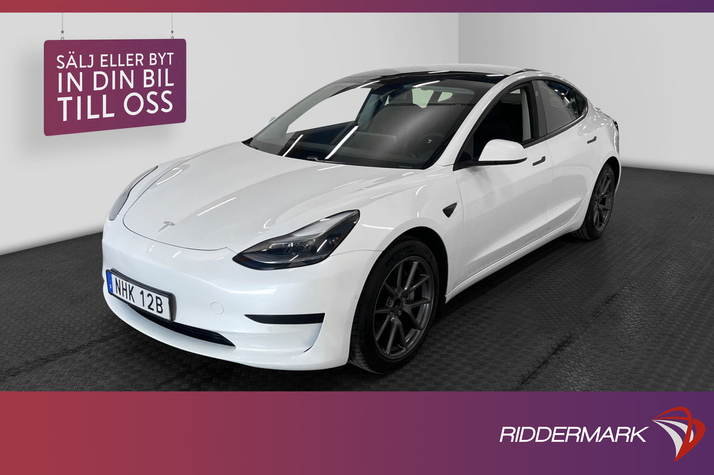 Tesla Model 3 Standard Range Plus 258hk Svensksåld Dragkrok