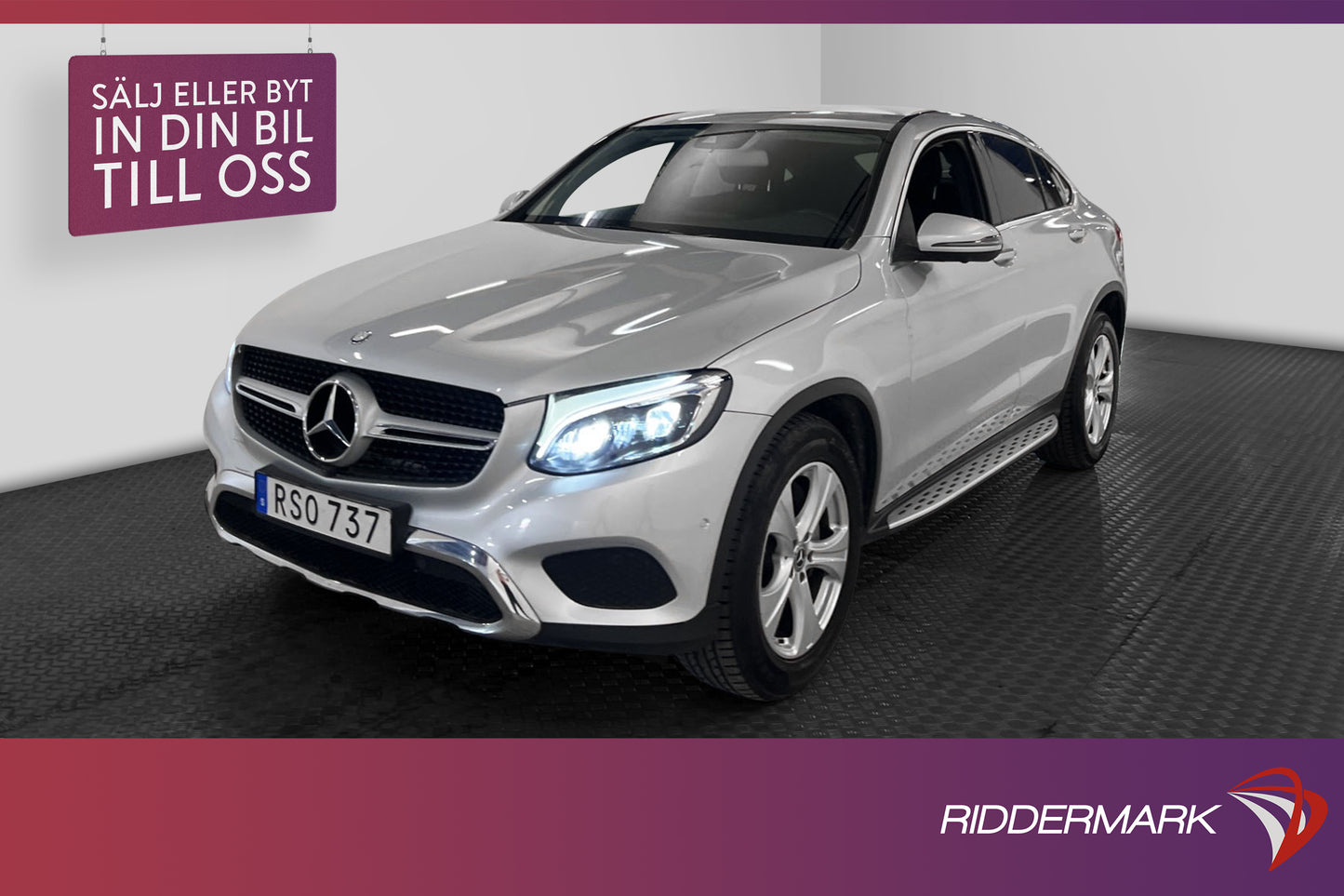 Mercedes-Benz GLC 220 d Coupé 4M D-värm Halvskinn 360° Drag