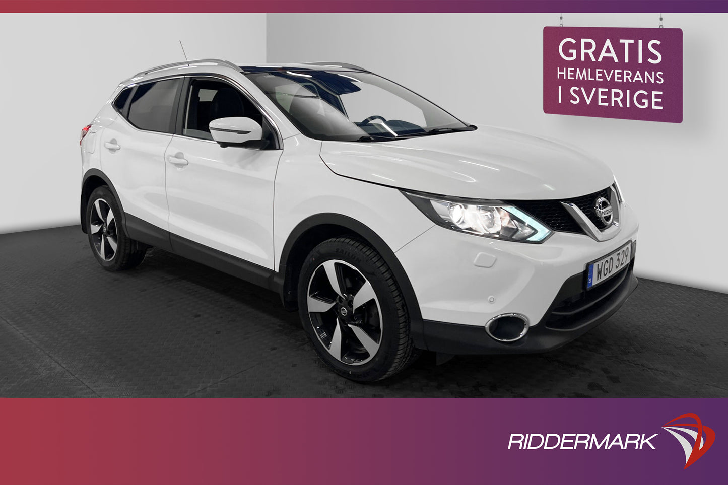 Nissan Qashqai 1.2 115hk Tekna Pano Navi Kamera Drag Välserv