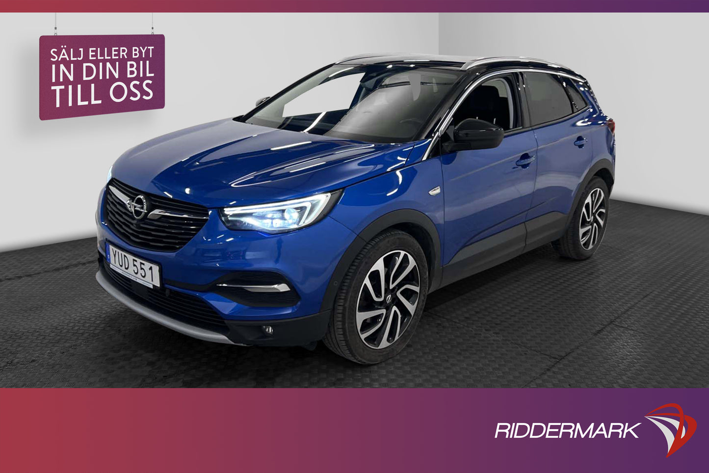 Opel Grandland X 1.6 120hk M-värme 360° Halvskinn Drag Navi