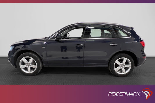 Audi Q5 Quattro 2.0 TDI 190hk S-line D-värm Skinn Navi Drag