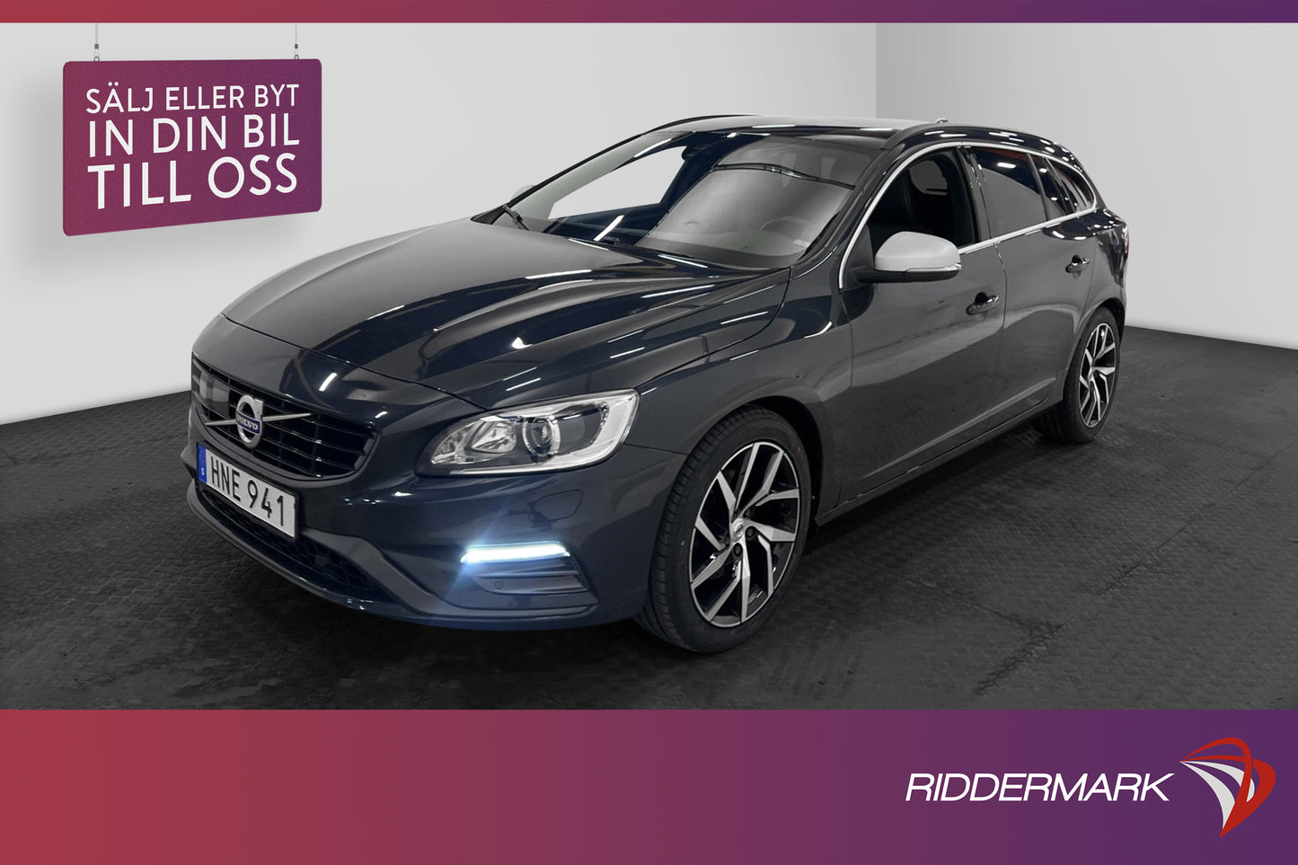 Volvo V60 D3 150hk R-Design Värm VOC Navi Sensorer BLIS Drag