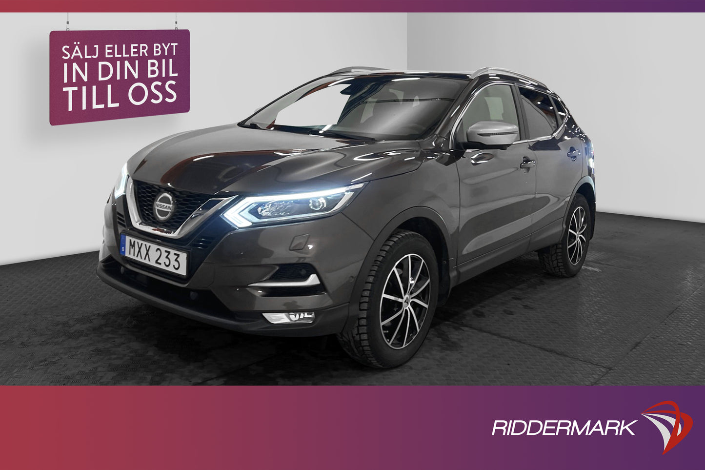 Nissan Qashqai 1.2 115hk Pano 360° Skinn Navi Drag