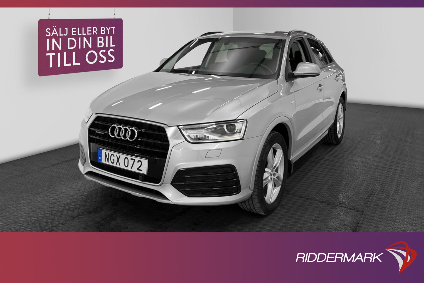 Audi Q3 2.0 TDI quattro S-line M-Värmare H-Skinn Drag