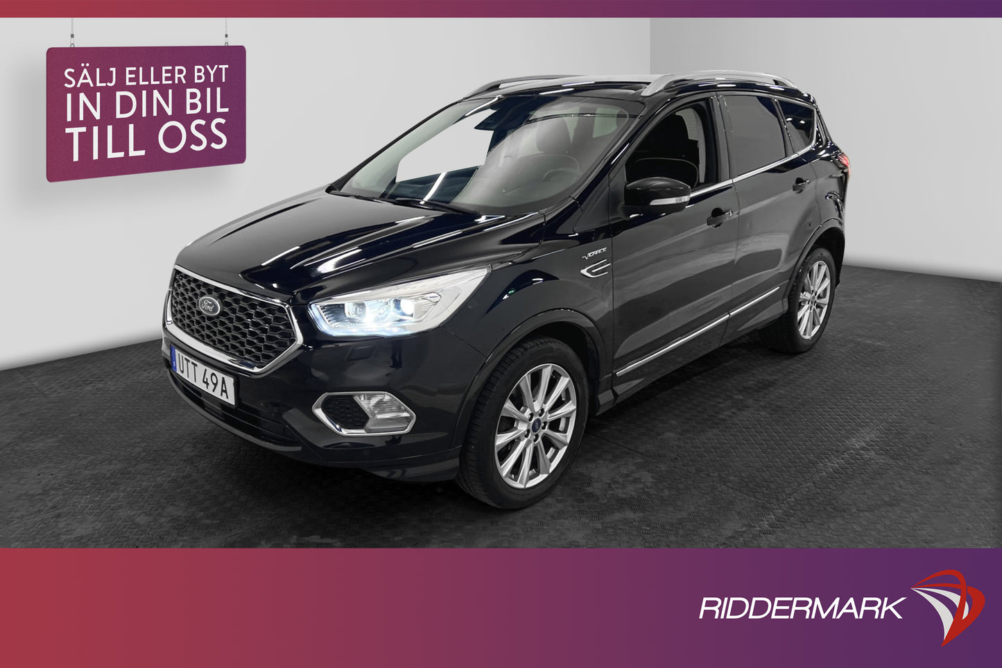 Ford Kuga TDCi AWD 180hk Vignale SONY Kamera GPS Elstol Drag