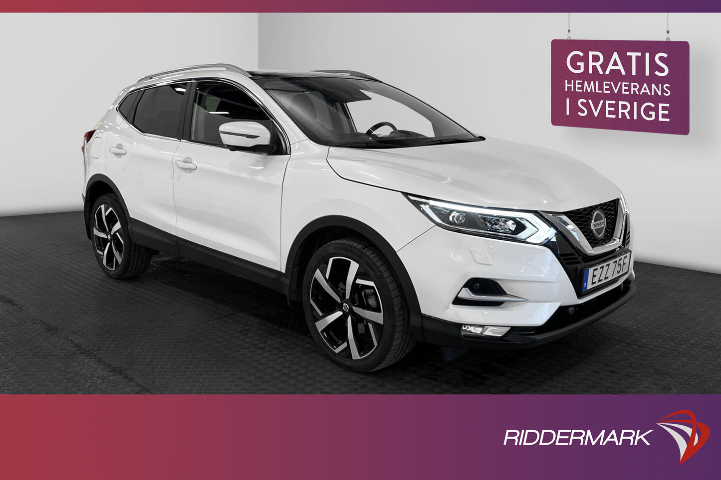 Nissan Qashqai 1.3 DIG-T 158hk Tekna Pano 360° Skinn Navi