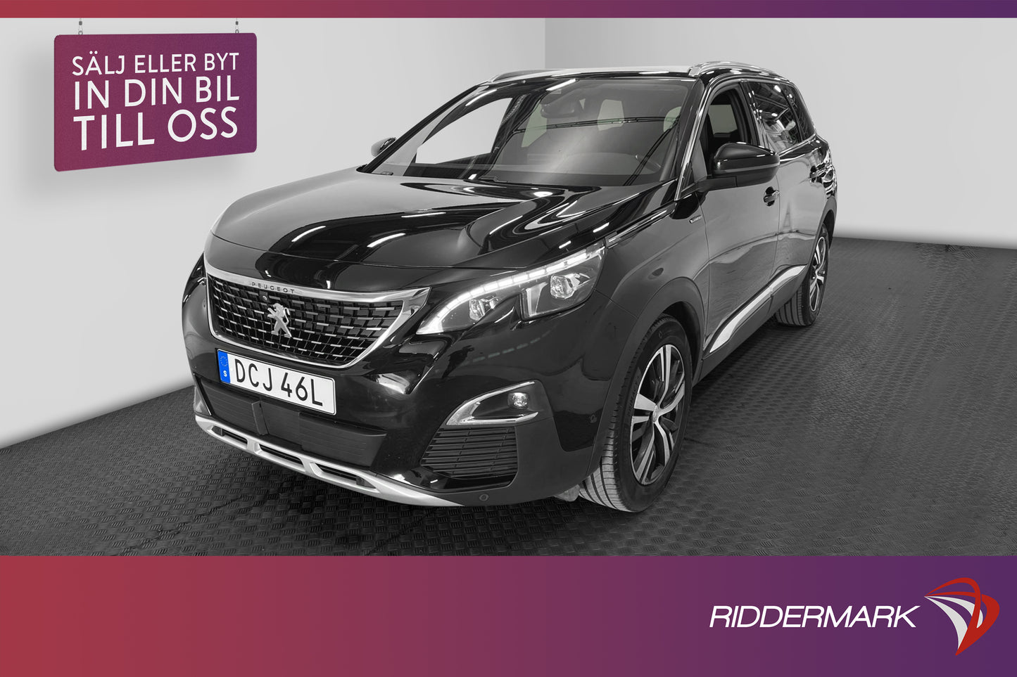 Peugeot 5008 1.5 130hk GT-Line 7-sits Kamera Navi Drag MOMS