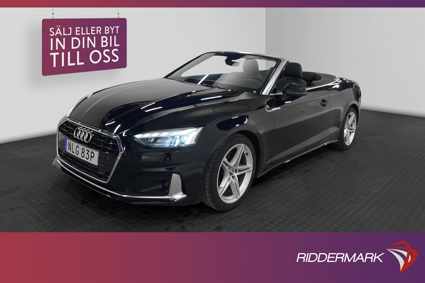 Audi A5 Cabriolet 40 TFSI 190hk Proline Matrix Kamera Skinn