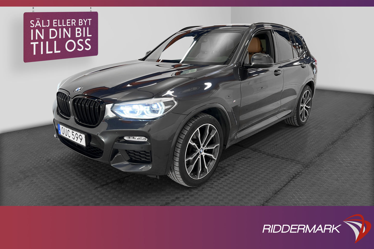 BMW X3 xDrive20d 190hk M-Sport Panorama Skinn Navi Kamera