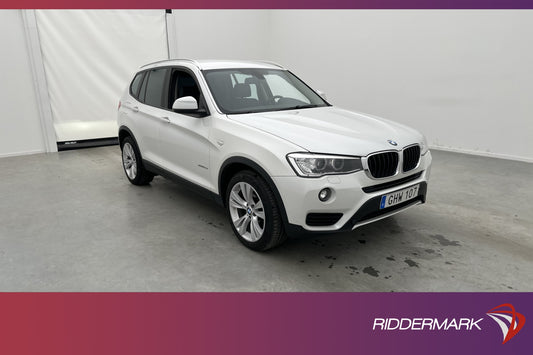 BMW X3 xDrive20d 190hk HiFi Sensorer Rattvärme Välservad