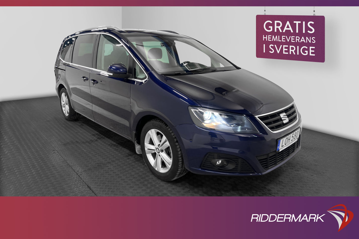 SEAT Alhambra 2.0 TDI 4Drive 184hk 7-sits Värm Carplay Drag