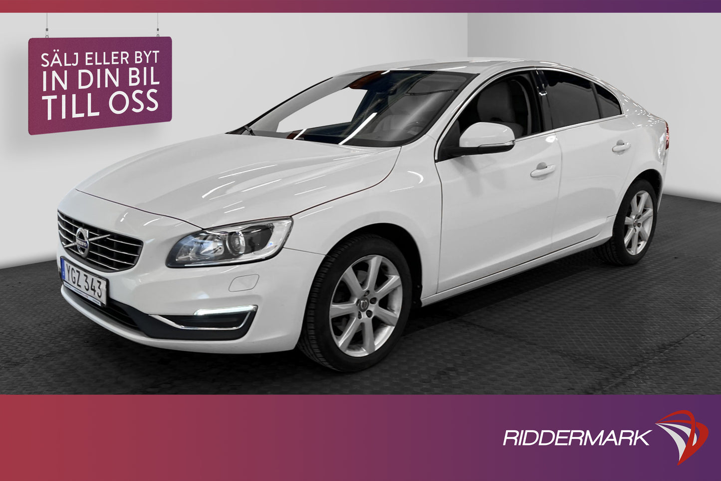 Volvo S60 D3 150hk Summum P-Värm Navi Skinn Kamera VOC Drag