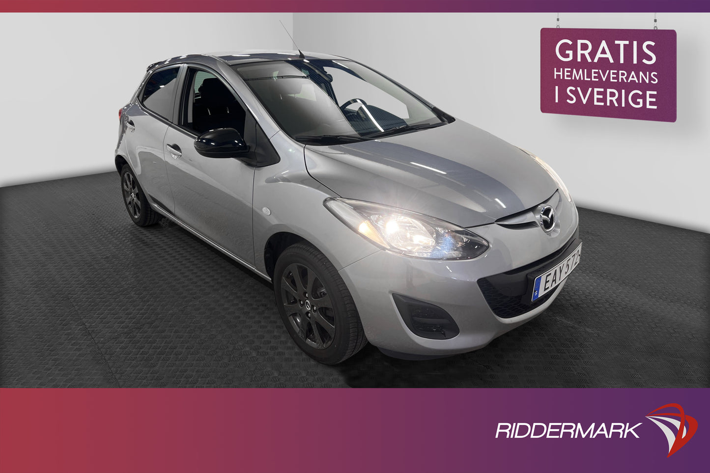 Mazda 2 5-dörrar 1.3L MZR 84hk Nyservad Låg skatt 0,43L/mil