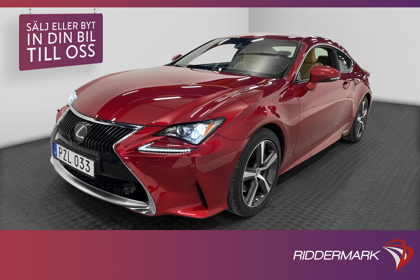 Lexus RC 300h 2.5 Hybrid 223hk Skinn Kamera Navi Keyless