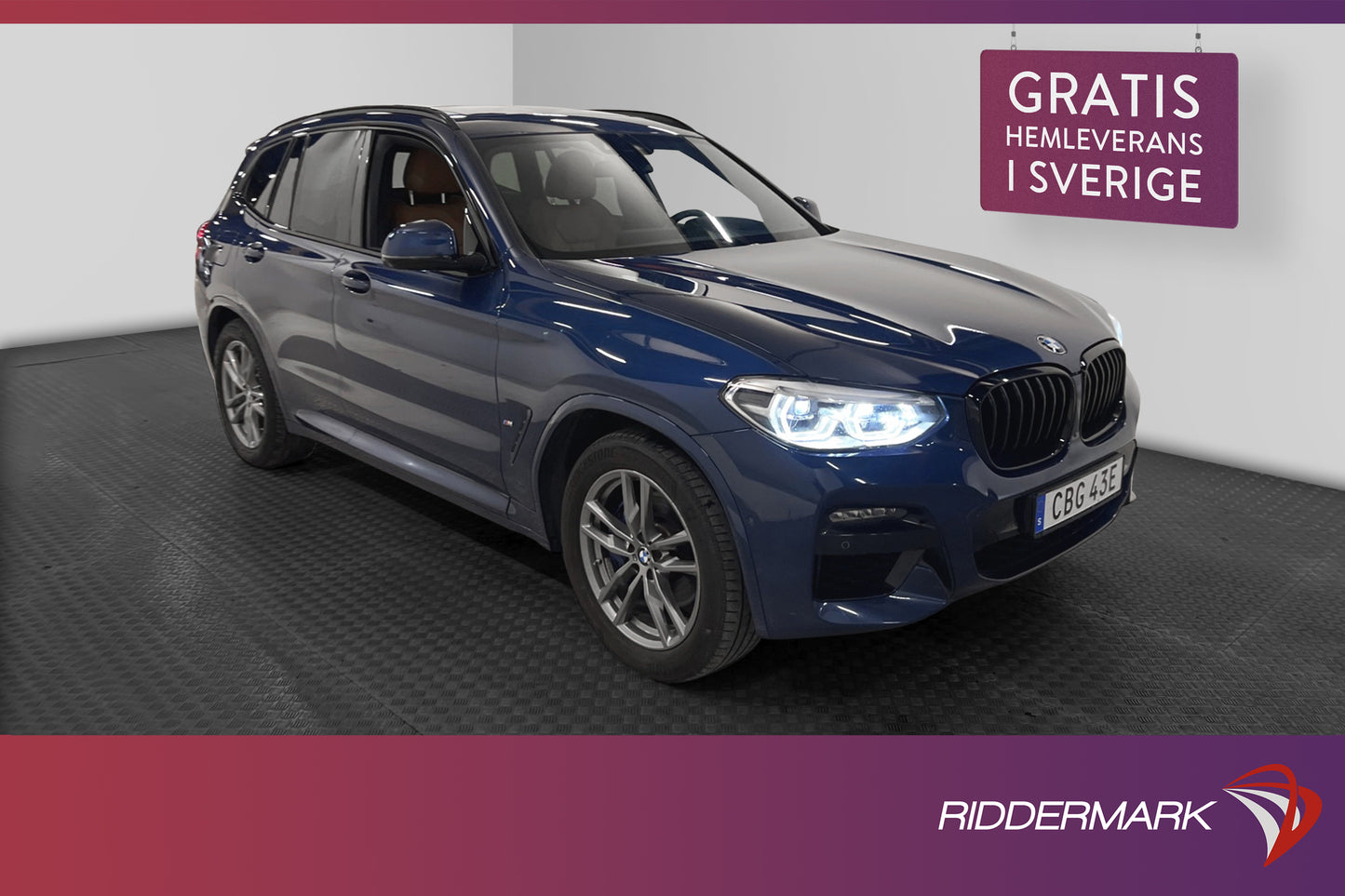 BMW X3 xDrive30e 292hk M Sport Pano HUD 360° H/K Skinn MOMS