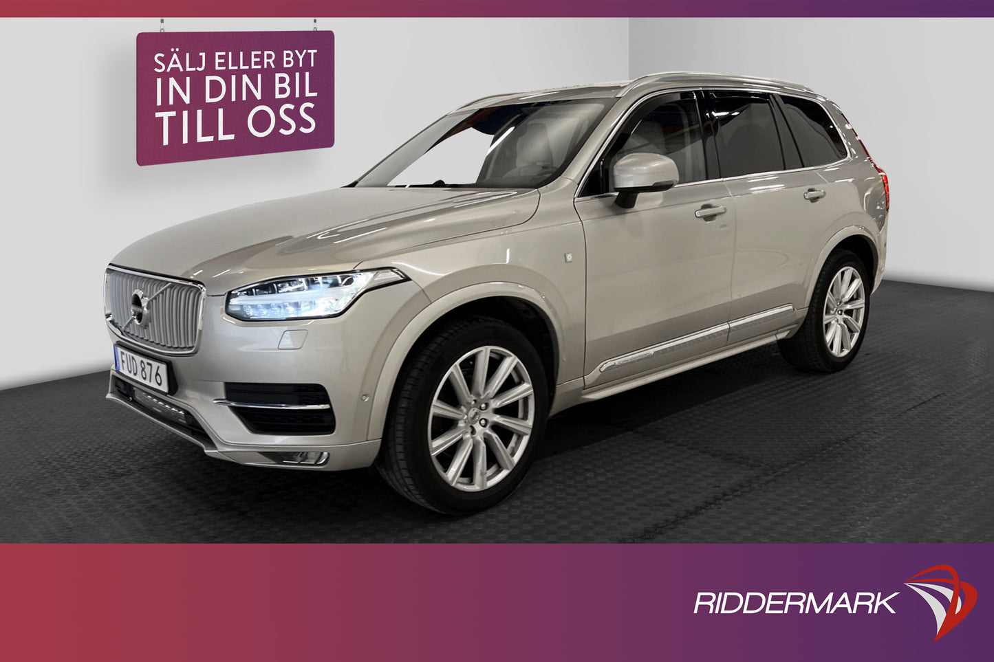 Volvo XC90 D5 AWD Inscription B&W HUD Pano 7-sits Kunglig