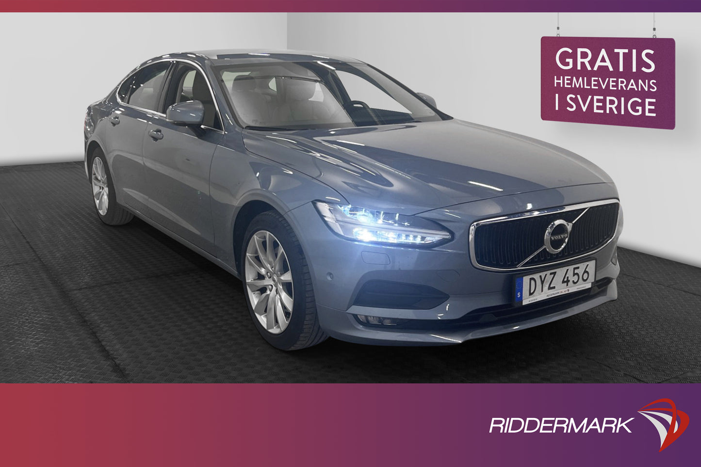 Volvo S90 T5 254hk Advanced Kamera Navi BLIS Skinn Välservad