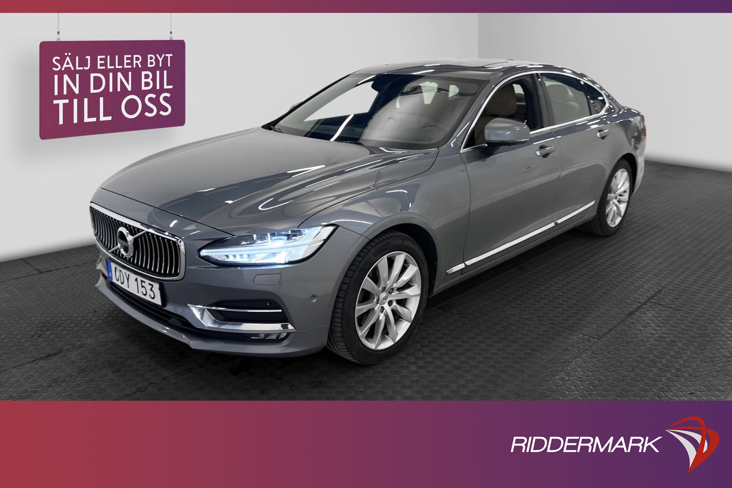 Volvo S90 D5 AWD 235 hk Inscription Pano Skinn BLIS B&W HUD